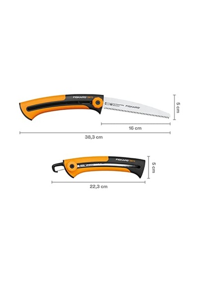 Fiskars Xtract, Sw72, 1000612 Ahşap Çıtalar Ve Plakalar İçin El Testeresi, İnce Dişler, Testere Bıçağı Uzunluğ