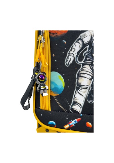 Konjabags Çocuk Karakterli 4 Tekerlekli Valiz, Eğlenceli Seyahat Arkadaşı - Astronot Astronot