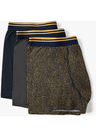 Koton 3'Lü Boxer Seti Geometrik Desenli Çok Renkli Siyah 4Slm90013Mk Koton 3'Lü Boxer Seti Geometrik Desenli Çok Renkli Siyah 4Slm90013Mk