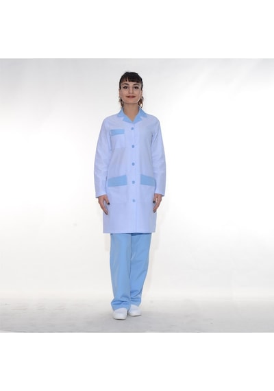 Antibakteriyel Kumaş Önlük+pijama Takım
