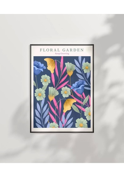 Çerçevesiz Poster Floral Rüyalar