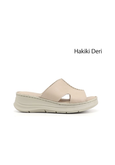 Gönderi(R) Gönderi R Kadın Bej Dolgu Taban Hakiki Deri Terlik Dyza65145871