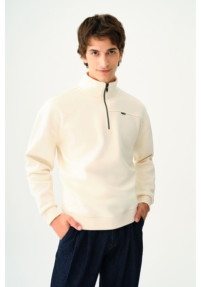 Loft Lf2037226 Erkek Sweatshirt Ekru