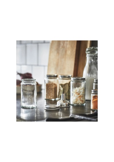 Ikea Cıtronhaj Baharatlık Seti 4 Parça 350 Ml 12 X 7 Cm Gümüş Şeffaf Gümüş - Şeffaf