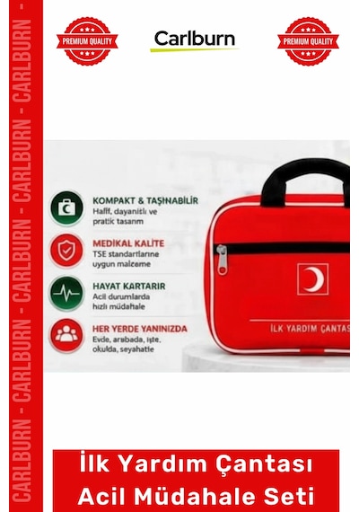 İlkyardımseti Medikal Araç Ev Ofis Kompakt Taşınabilir Medikal İlk Yardım Çantası Acil Müdahale Set