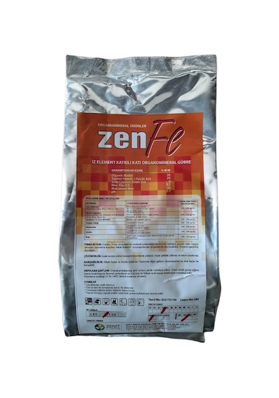 Zenit Organomineral Demir Gübresi Zen Fe 1 KG