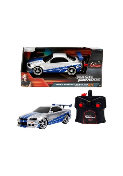 9772 Sun-sım-jda-rc Araba 1 24 Fast Furıous Nıssan Skylıne Gtr 2 4 Ghz Fastf Çok Renkli