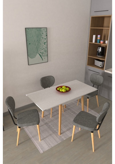 Vilinze Deniz Sandalye Avanos Ahşap Mdf Kanatlı Mutfak Masası Takımı - 70x70+70 Cm Gri Vilinze Deniz Sandalye Avanos Ahşap Mdf Kanatlı Mutfak Masası Takımı - 70x70+70 Cm Gri