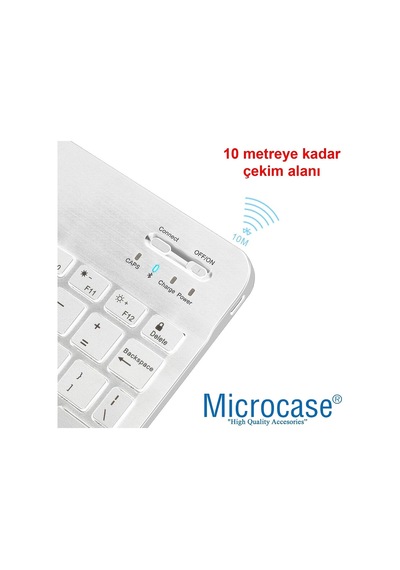 Tablet Telefonlar İçin Rgb Işıklı Şarjlı Bluetooth Klavye + Mouse Al4884 Siyah Diğer