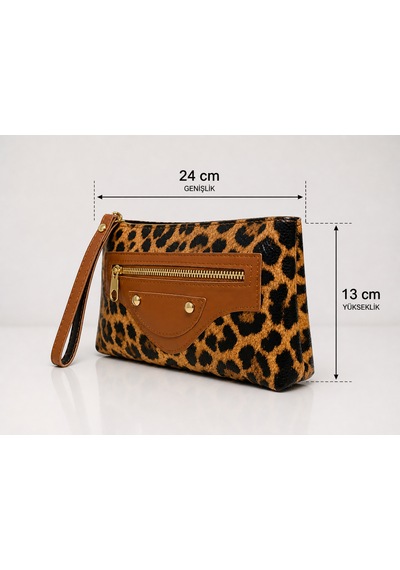 Zeydila Leopar Desenli Kadın Cüzdan Cesur Ve Şık Stil