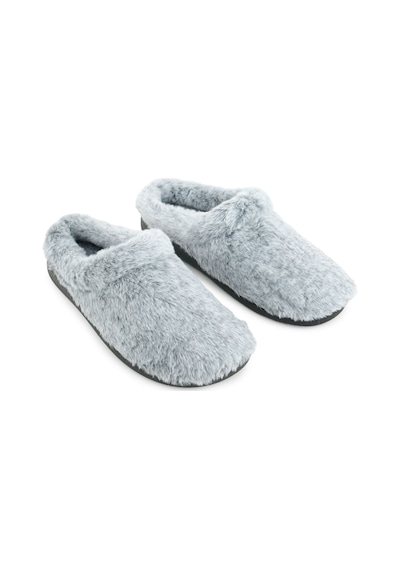 Gezer Kadın Kışlık Peluşlu Tasarım Ev Bahçe Gondol Terlik Gt1kzm.16160.00.019.0c Gri