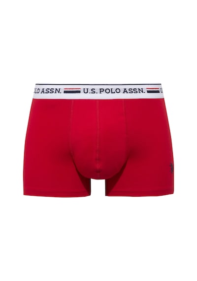 U.s. Polo Assn. Erkek Lacivert - Kırmızı - Baskılı 3 Lü Boxer Lacivert - Kırmızı - Baskılı
