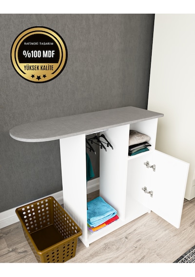 Event Dolaplı Askılı Ütü Masası Mdf