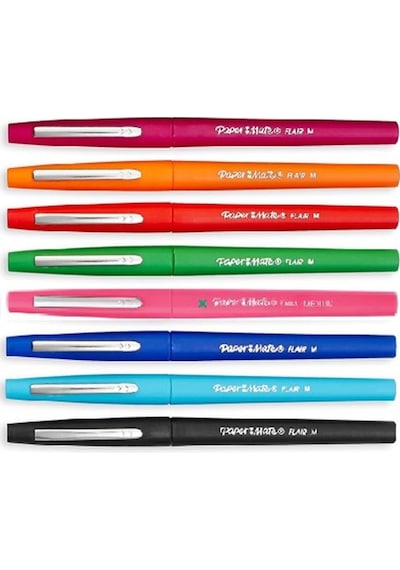Papermate Flaır Fiber Uçlu Kalem Medıum Original Turkuaz Mavi Siyah Kırmızı Yeşil Turuncu Mor Pembe