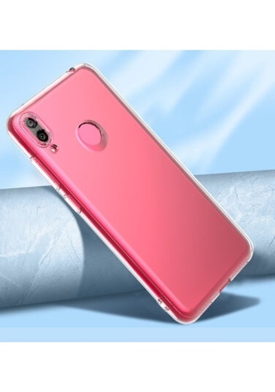 Huawei Y7 Prime 2019 İle Uyumlu Kılıf Şeffaf Kamera Korumalı Esnek Silikon Telefon Kılıfı Kapak