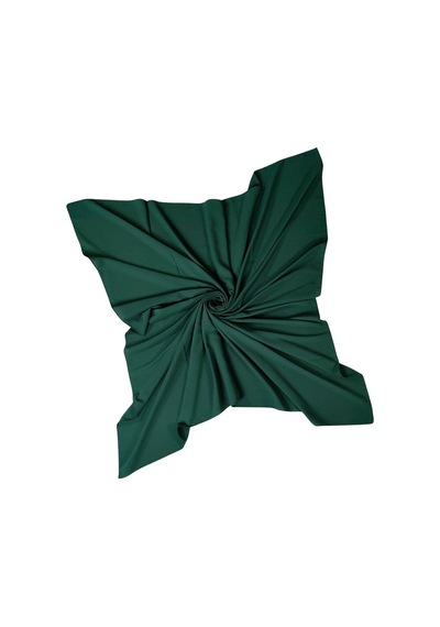 Mim Eşarp Tuana Eşarp Medine İpeği Büyük Boy Eşarp 120x120 Cm Zümrüt