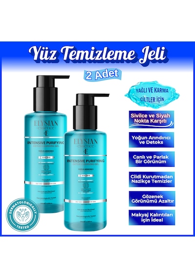 Elysian Essence Yoğun Arındırıcı Yüz Temizleme Jeli 2'li Set