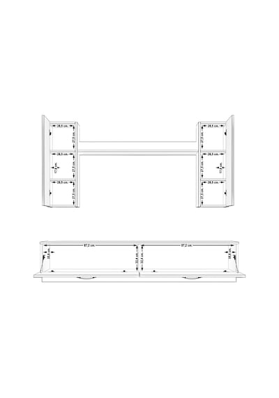 Decoraktiv Eko 5db Slm Std Tv Ünitesi Tv Sehpası Ceviz