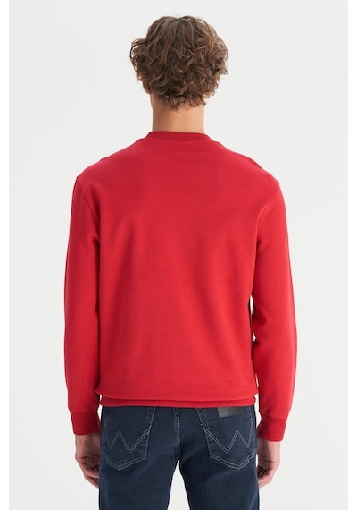 Wrangler Erkek Patch Logo Sweatshirt Red Çok Renkli