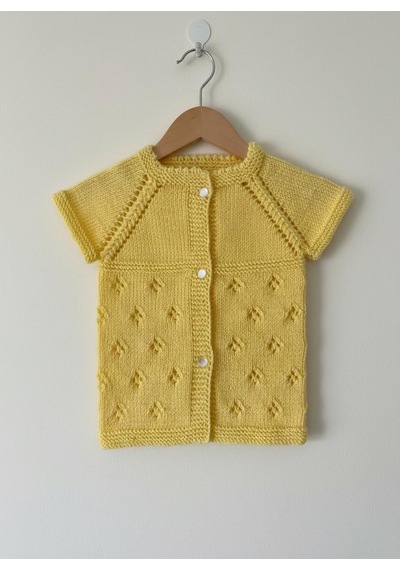 Reanea's Shop Bebek Yeleği El Örgüsü Sarı