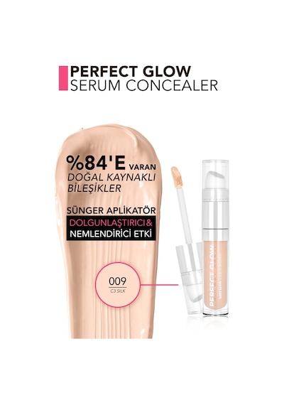 Perfect Glow Nemli Ve Aydınlık Bitişli Sünger Aplikatörlü Serum Concealer 8682536115049 009c3sılk