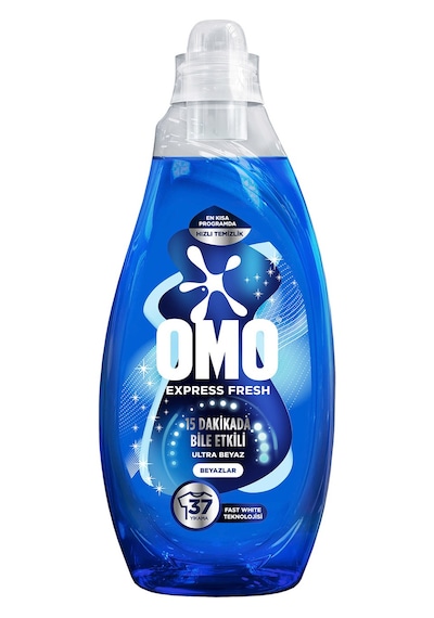 Omo Express Fresh Ultra Beyaz Sıvı Çamaşır Deterjanı 1480 Ml X 4 Adet 1480 ML