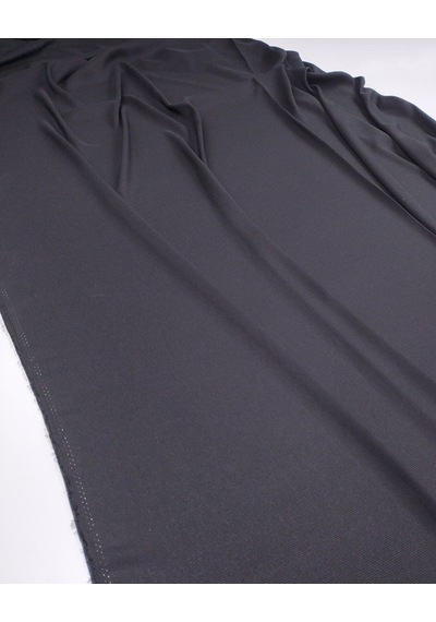 Siyah Saten Kumaş Hafif Çizgili İnce Dökümlü Gömleklik & Abiyelik En: 140cm-11982