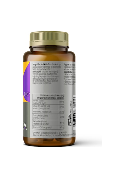 Talya Hidrolize Kollajen İçeren Takviye Edici Gıda Tip I ve Tip III Kollajen 60 Tablet