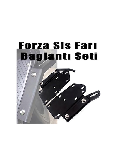 Honda Nss Forza 250 2018-2025 Sis Farı Bağlantı Aparatı Braket Seti Siyah