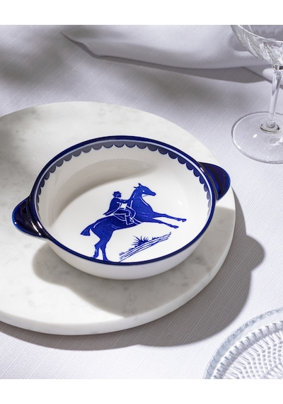 Madame Coco Reve Bleu Tierra Yuvarlak Tabak - 19 Cm - Mavi/beyaz 8684427225394 Çok Renkli