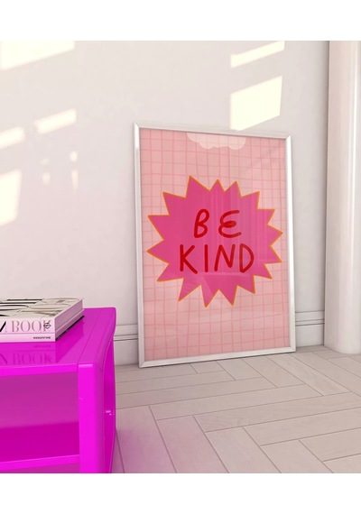 Çerçevesiz Poster Pembe Naziklik