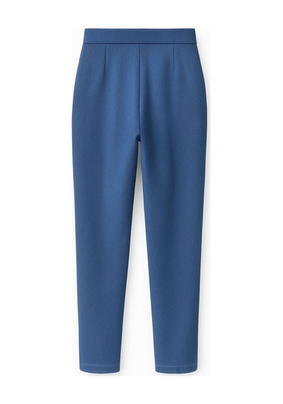 Mizalle Tek Pile İndigo Mavi Havuç Pantolon Indigo