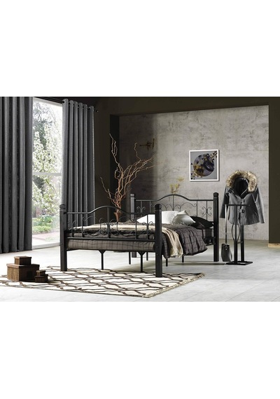 Karyola Yakamoz Yatak Odası Çift Kişilik Ferforje Tarz Ahşap Metal Karyola 150 X 200 Diğer Karyola Yakamoz Yatak Odası Çift Kişilik Ferforje Tarz Ahşap Metal Karyola 150 X 200 Diğer