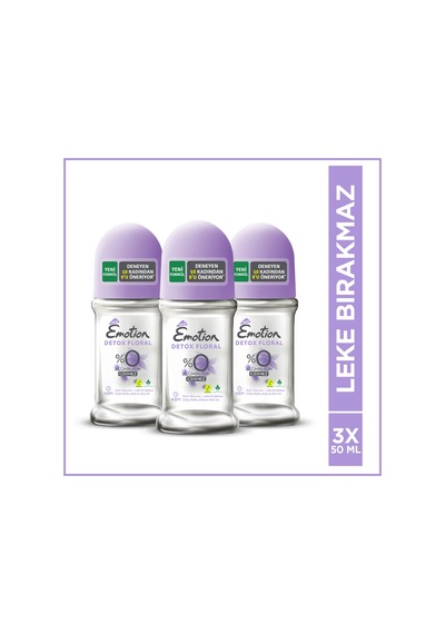 Emotıon  Floral Kadın Roll-On Deodorant 3 x 50 ML