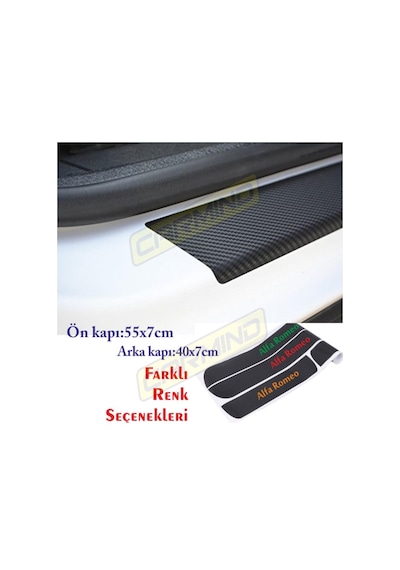 Chevrolet Camaro Karbon Kapı Eşiği Sticker 4 Adet