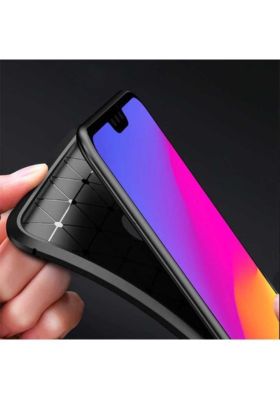 Xiaomi Mi Play Kılıf Zore Negro Silikon Kapak Kahverengi