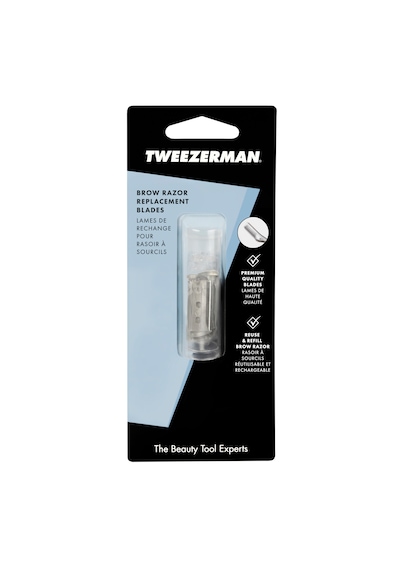 Tweezerman Brow Razor Replacement Blades - Kaş Usturası Yedek Uç Beyaz