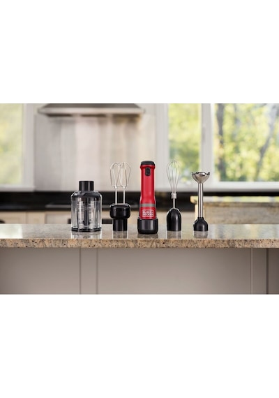 Black+Decker BCKM1014KR-QW Kitchen Wand Kablosuz Mikser & Blender Set