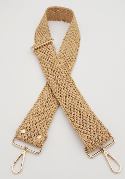 Angel Çanta Aksesuar 120x5 Cm Hasır Model Kolon Çanta Sapı Light Gold Metalli