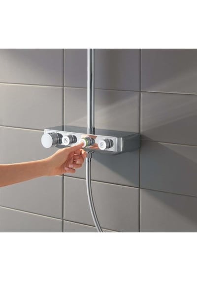 Grohe Euphoria Smartcontrol System 310 Duo Duvara Monte Termostat Krom