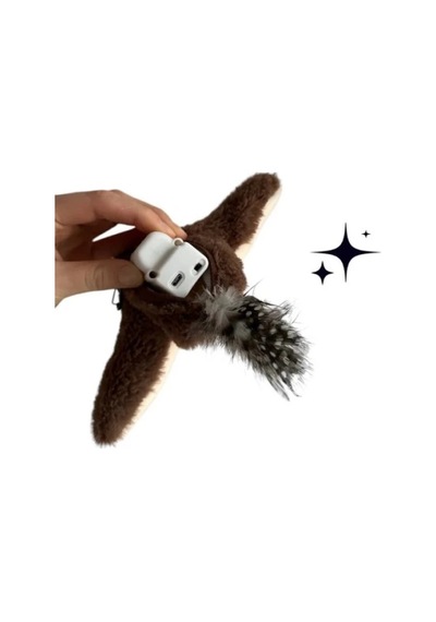 Şarjlı Peluş Uçan Kuş Oyuncak Çok Renkli
