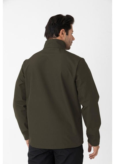 Crozwise Erkek Softshell Spor Mont Haki