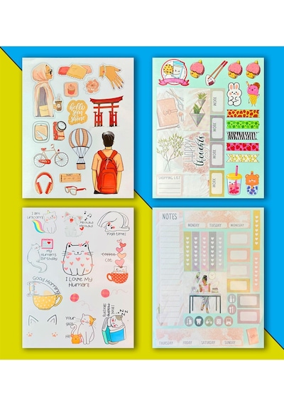 My Dıy Sticker 24 17 Cm 16 Sayfa Özel Tasarım Rengarenk Sticker Kitabı - Renkli
