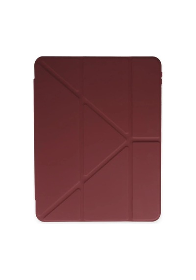 Apple İpad 10.2 8.nesil Kılıf Kalemlikli Mars Tablet Kılıfı - Mürdüm Diğer