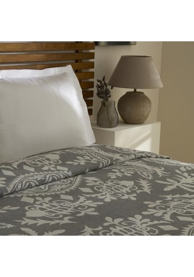 Home Avery Müslin Çift Kişilik Tek Pike Gri Açik Gri
