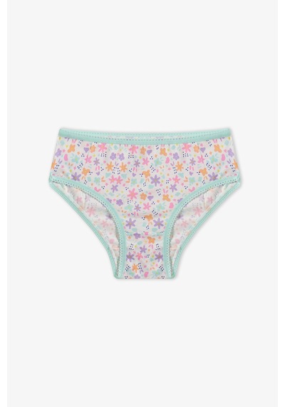 Penti Pembe Kız Çocuk Popflower Pamuklu 5'li Slip Külot