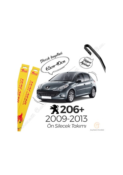 Peugeot 206+ Muz Silecek Takımı 2009-2013 İnwells