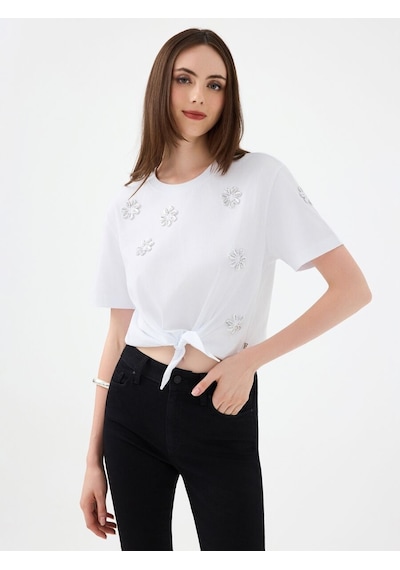 LOFT Regular Fit Kadın Tshirt K.kol Lf2040250 Q1.v1 Beyaz