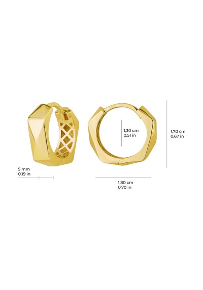 14 Ayar İtalyan Altın Küpe 3,05 Gr-6067