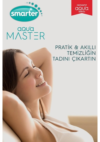 Smarter Aqua Master + Üçgen Aparat Temiz & Kirli Suyu Ayırma Özelliği Otomatik Temizlik Seti Mop